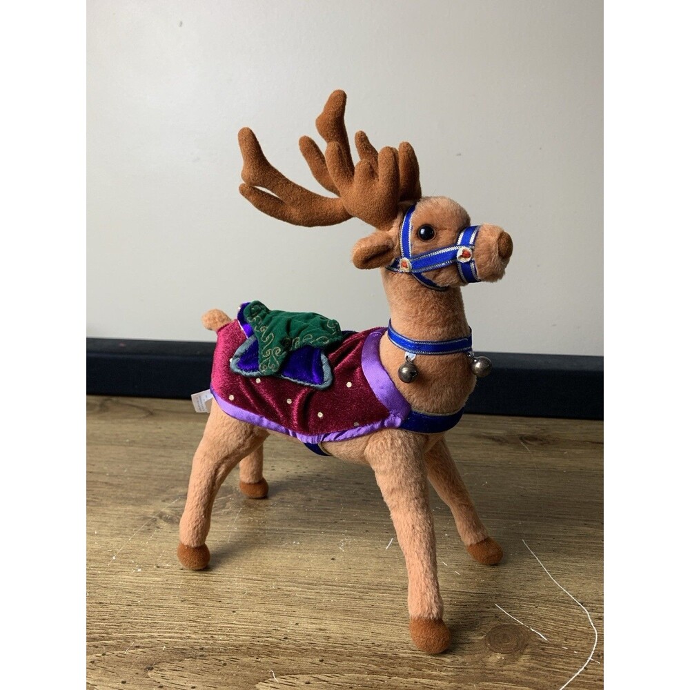 Applause Enchanted Prancer Christmas Reindeer 2002 Plush Toy Stuffed Animal Vtg